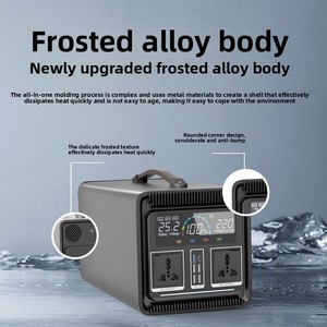 Portable Power Station 220V Solar Generator With MPPT Controller Lithium <b>Battery</b> <b>Backup</b> for Outdoor Camping Emergency 2000 Pure - Product Image 4