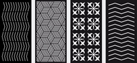 Pagar Privasi Aluminium Modern Ornamental Grosir, Pemotongan Laser Anti Karat untuk Proyek Teknik Kanada