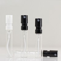 Botol Semprot Kabut Transparan Bayonet Prancis 1.5ml 2ml 2.5ml Mini Portabel untuk Sampel Parfum, Botol Pembagi Parfum, Tersedia