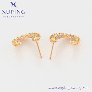 S00139720 xuping australischen Stil Valentinstag Frauen <span class=keywords><strong>Delver</strong></span> Schmuck Frau Show Zimmer 18 Karat Gold Farbe Kristall Ohr stecker - Product Image 5