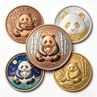 Pièce commémorative personnalisée Panda, fabrication directe, pièce de défi en cuivre de haute qualité, souvenir touristique, design sur mesure