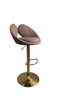 Tabouret de bar pivotant moderne en métal avec réglage en hauteur pour salle à manger, salon, hôtel, restaurant - Mobilier commercial durable
