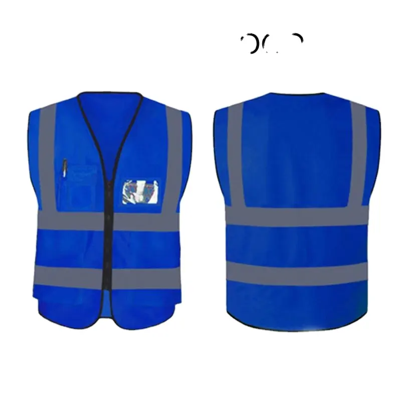 Usine extérieure Logo Personnalisé Sport Vêtements De Travail Tissu de Maille Gilet De Sécurité Réfléchissant