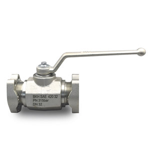 Direktverkauf ab Werk Kohlenstoffstahl Hochdruck-Hydraulik-Kugelhahn 304 SAE Flansch-Kugelhahn Typ <span class=keywords><strong>BKH</strong></span> - Product Image 2