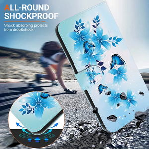 2025 étui en cuir portefeuille à rabat pour Realme 8 9 Pro Plus 8i 9i 4G <span class=keywords><strong>Realme9</strong></span> 5G étuis de protection support magnétique mignon motif papillon 3D - Product Image 3