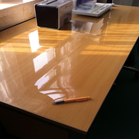 Chine Fournisseur Pvc Verre Souple Transparent Haute Qualité 1.5mm Épaisseur Prix Usine Étanche Super Clair Nappe