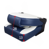 Sièges de bateau pliants personnalisés en aluminium de qualité supérieure à dossier bas, sièges de capitaine marin, accessoires de bateau, sièges de bateau de pêche, pièce de piston