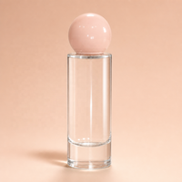 Flacon de parfum de luxe 15ml 20ml 30ml 50ml 100ml, flacon de parfum rond en verre vide avec bouchons, flacon vaporisateur de parfum