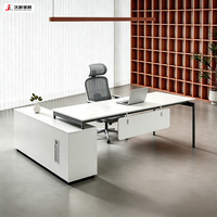 Escritorio Ejecutivo Minimalista Personalizado JIUSHUN, Mesa de Computadora para Oficina, Gerencia, Director Ejecutivo, en Forma de L
