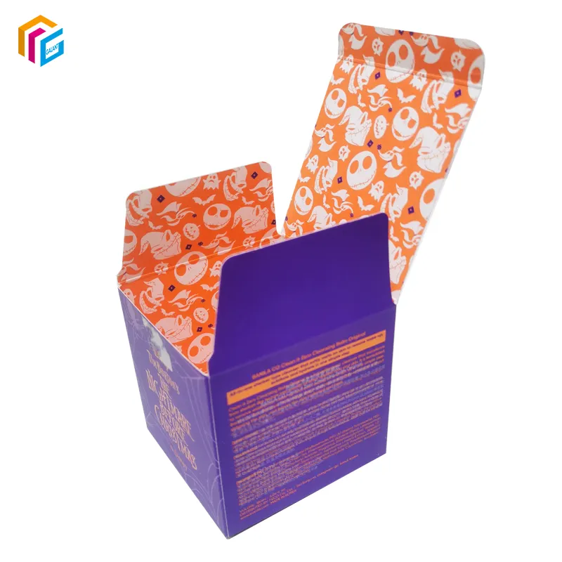 Customized product packaging cardboard packaging box cosmetics logo printed skin care custom lotion box