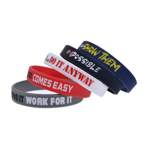 Pulseras Promocionales de Silicona Ai-mich para Eventos Deportivos, Impresión Personalizada, Decoración para Conciertos - Product Image 3