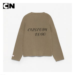 Suéter con Certificación BSCI, Fábrica de Suéteres, Logotipo Personalizado, Suéter de Punto Jacquard con Letras Vintage, Informal, Ajustado, para Mujer, Invierno - Product Image 4