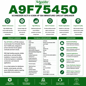 โมดูล PLC รุ่นใหม่ A9F75450 ของแท้ DOP-107DV ได้รับการรับรองมาตรฐาน EPR และ CE เบรกเกอร์วงจรขนาดเล็ก มีสินค้าในคลัง - Product Image 6