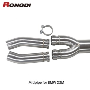 ท่อกลางไอเสียสำหรับ F98 X4M F97 X3M BMW 3.0T 304ท่อประสิทธิภาพอุปกรณ์เสริมแปรงสแตนเลส - Product Image 3