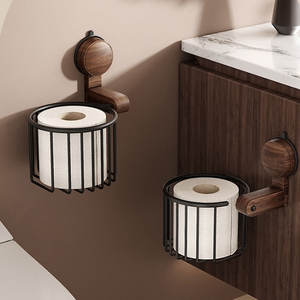 <span class=keywords><strong>Distributeur</strong></span> de <span class=keywords><strong>papier</strong></span> <span class=keywords><strong>toilette</strong></span> mural en bois de noyer à <span class=keywords><strong>ventouse</strong></span>, pas besoin de percer - Product Image 6