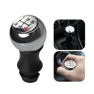 Car Gear <b>Shift</b> <b>Knob</b> Aluminum Alloy Ergonomic For Peugeot 206 307 VTS Black Red Text Options - Product Image 4