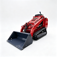 Loader Skid Steer Kompak Langsung dari Pabrik, Mini Skid Steer Track Loader dengan Mobilitas Fleksibel untuk Lokasi Kerja Sempit