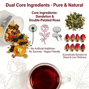Té Desintoxicante para el Hígado para Mujeres y Hombres, Alivio del Estrés, Mejora del Estado de Ánimo, Limpieza del Acné, Mezcla de Hierbas Orgánicas, Paquete de Bolsitas de Té, 14 Días - Product Image 5