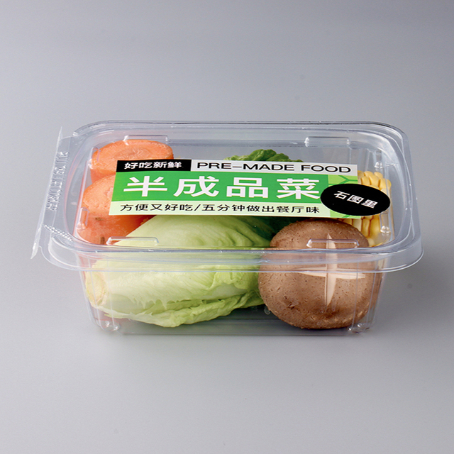 Factory Supply Clear  Seal Food Storage Fruit Box Disposable Clamshell Tamper  Evident Food Plastic Fruit Container