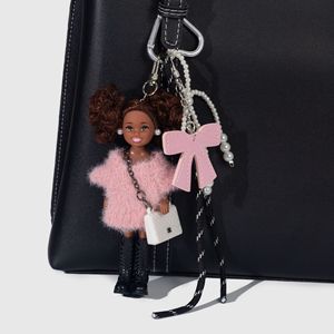 Accesorio de Bolso HECION, Lindo y Moderno, Muñeca <span class=keywords><strong>Kelly</strong></span>, Llavero con Lazo Rosa, Amuleto de Bolso de Anime y Dibujos Animados - Product Image 1
