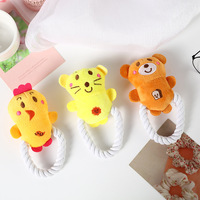 Jouet de compagnon écologique pour petit chien et chat, corde en coton en peluche du fabricant, jouet molaire mignon résistant aux morsures pour chiot