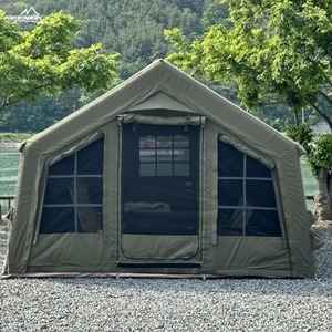 Carpa Inflable Grande para Acampar, Carpa Inflable Impermeable <span class=keywords><strong>de</strong></span> 5000 mm con Habitación <span class=keywords><strong>de</strong></span> Extensión para Acampar al Aire Libre en Familia - Product Image 1
