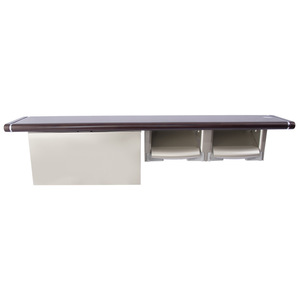 Porte-papier toilette multifonctionnel à trois compartiments en bois massif, porte-rouleau de papier toilette créatif de style japonais pour salle de bain - Product Image 4