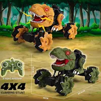 नकली Dinosaure खिलौने कार 2.4G रिमोट कंट्रोल पशु कार आर सी स्टंट Offroad Monter वाहन के लिए बच्चों