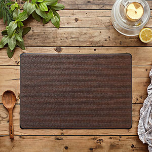 2025 nouveau Design irrégulier 30x45cm écologique Style rétro résistant à la chaleur étanche PVC matériel Table à manger tapis tapis tampons - Product Image 1