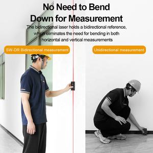 SNDWAY Bilateral 120m Telémetro láser Medidor de distancia recargable digital con burbuja de <span class=keywords><strong>nivel</strong></span>, batería de litio incorporada - Product Image 3