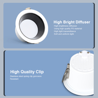 Projecteurs ronds de Downlight de LED d'alliage d'aluminium minimaliste économiseur d'énergie commercial pour la chambre de couloir de salon