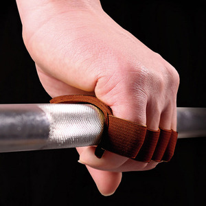 Gants d'entraînement d'haltérophilie en <span class=keywords><strong>cuir</strong></span> pour femmes hommes Fitness Sports Gymnastique Barre horizontale Protection de la paume - Product Image 4