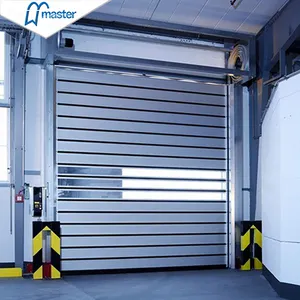 Master Well Hot Selling Automatic Industrial Fast High Speed Aluminum Spiral Shutter Door For Warehouse