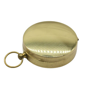 Wholesale Polished Copper <strong>Antique</strong> Gift Pocket Magnetic <strong>Compass</strong> - Product Image 3