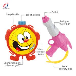 Chengji большой рюкзак для занятий спортом на открытом воздухе, 1300 мл, водяной пистолет, пластиковая игрушка, большой радиус действия, летний детский водяной пистолет для пляжа - Product Image 3