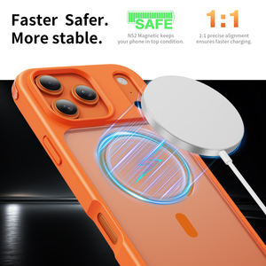 Coque de téléphone portable <span class=keywords><strong>2</strong></span>-en-1 antichoc en TPU+PC avec trou pour cordon détachable et finition mate magnétique pour iPhone 17 Pro Max - Product Image 5