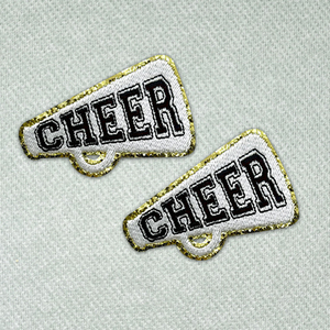 Prensa de calor personalizada Cheer parche bordado hierro en brillo borde parche para camioneros sombrero - Product Image 3