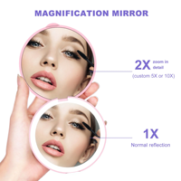 Offre Spéciale Portable Pliant Cosmétique À Main Miroir Rond Compact Personnalisé Mignon Miroir Pour Beauté Mini Miroir De Poche