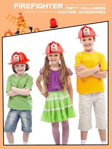 Chapeau de pompier pour enfants 2026 en promotion avec autocollant générique, jouet de scène pour enfants - Product Image 4