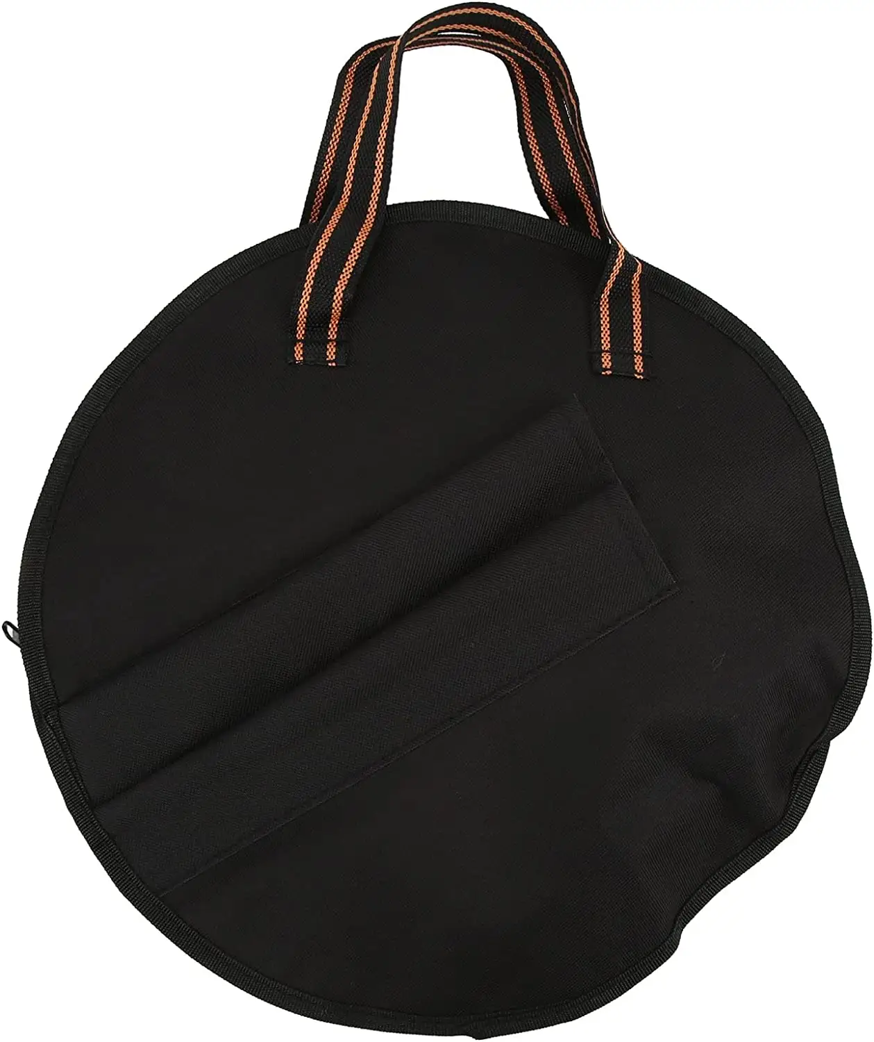 Bolsa de pratos acolchoada 10" para tambor de corda, bolsa portátil preta à prova de poeira para tambor de percussão em tecido Oxford