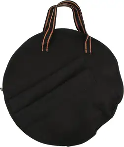 10 "sac de cymbale rembourré noir sac de caisse claire anti-poussière Portable Oxford tissu Percussion muet tambour sac de coussin