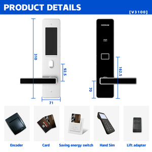 Goodum thông minh gỗ khóa cửa ngoài trời RFID khách sạn quản lý phòng hệ thống với tiết kiệm năng lượng thẻ cho khách sạn thẻ chìa khóa cửa khóa - Product Image 6