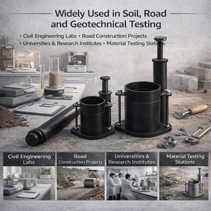 Manual Soil <strong>Compaction</strong> <strong>Test</strong> Apparatus Light Heavy <strong>Proctor</strong> <strong>Compaction</strong> Equipment for Geotechnical Lab - Product Image 4