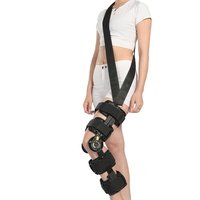 Attelle de fixation ajustable pour l'articulation du genou, appareil télescopique de rééducation de la jambe