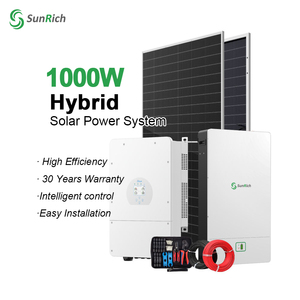Sistema de Energía Solar Sunrichl de 5 <span class=keywords><strong>Kw</strong></span> 10Kw, Sistema de Energía Híbrido con Inversor Deye Growatt Solis - Product Image 1