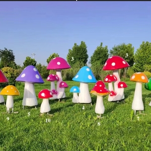 Outdoor Large <strong>Mushroom</strong> Resin Statue Fiberglass Giant <strong>Mushroom</strong> Sculpture <strong>for</strong> Garden <strong>Decor</strong> - Product Image 2