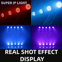 Luz LED RGBW 4 en 1 de 24x10W, Resistente al Agua IP65, con Múltiples Lentes, DMX, Activación por Sonido, Iluminación Dinámica para Escenarios Exteriores