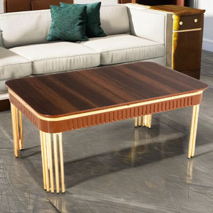 Mesa de Centro Moderna Rosse con Tapa de Madera y Estructura Metálica, Mueble Resistente para Sala de Estar, Oficina en Casa, Hotel, Uso Doméstico, Turquía - Product Image 1