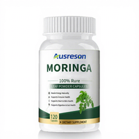 Comprimés de Moringa Ausreson, produits amincissants, complément alimentaire à base de plantes, extrait de feuilles de Moringa 100% biologique, comprimés de Moringa