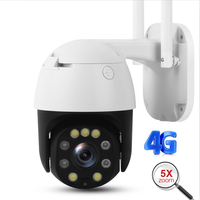 Cámara de Seguridad Camhi Pro 5MP con Zoom Óptico 5X, Detección Humana, Seguimiento Automático, IP66 Impermeable, Visión Nocturna, 4G WiFi, Tarjeta SIM, 2MP